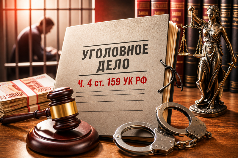 4,5 млн., два эпизода и один приговор: как переквалификация и возмещение ущерба спасли от реального срока по ч. 4 ст. 159 УК РФ