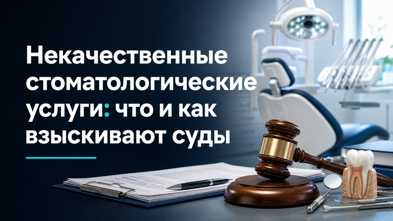 Некачественные стоматологические услуги: что и как взыскивают суды
