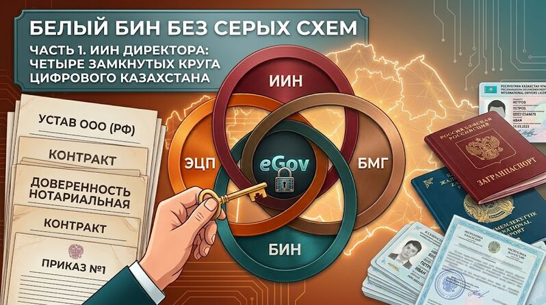 Белый БИН без серых схем. Часть 1. ИИН директора: четыре замкнутых круга цифрового Казахстана