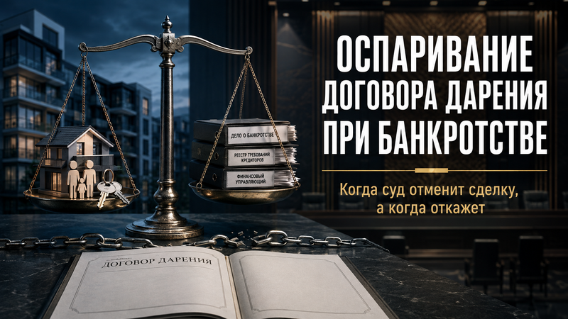 Оспаривание договора дарения при банкротстве: когда суд признает сделку недействительной, а когда отказывает