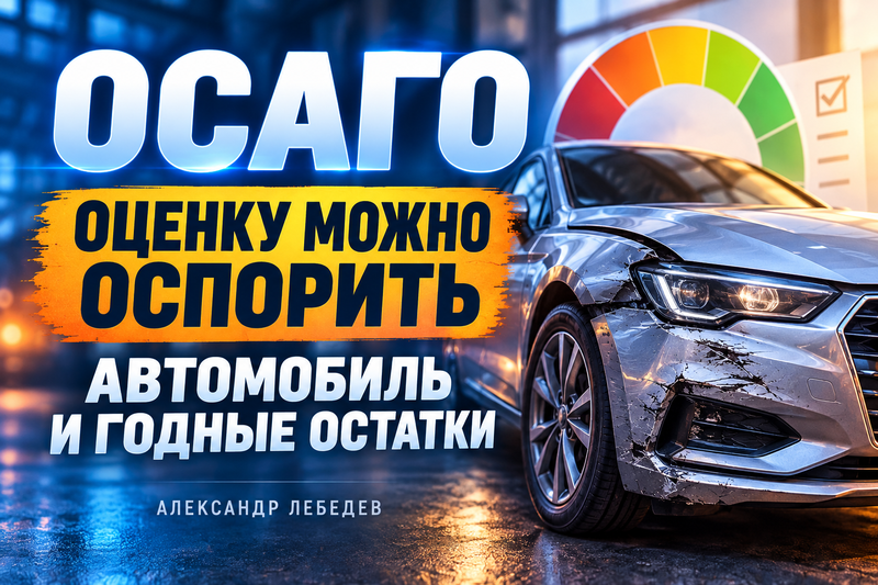 Успешный спор по ОСАГО: проверяем оценку автомобиля и годных остатков