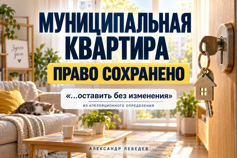 Сохранить право на муниципальную квартиру: решение устояло в апелляции