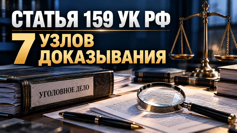 Обвинение по статье 159 УК РФ: семь доказательственных узлов, которые защите необходимо проверить до спора о размере ущерба